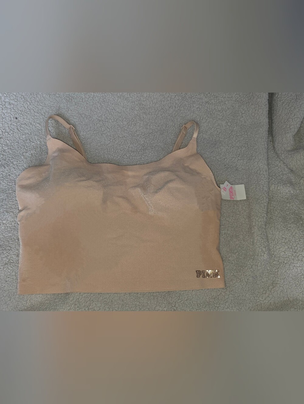 NWT Pink Victorias Secret Seamless Nude Bralette Sz L